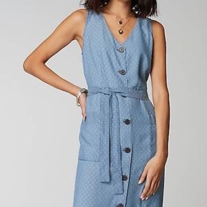 Jjill Sleeveless‎ Button-Front Dress